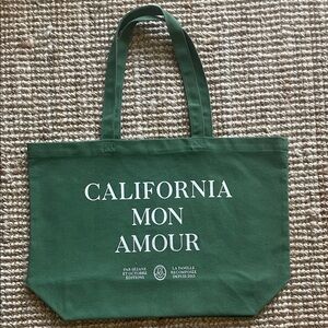 Green Canvas Tote Bag